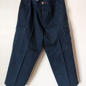 Vintage 90s Bugle Boy Navy Cargo Pants
